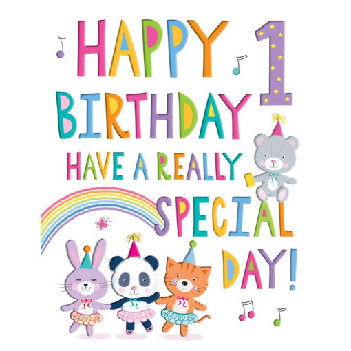 Picture of 1 TODAY BIRTHDAY CARD GIRL